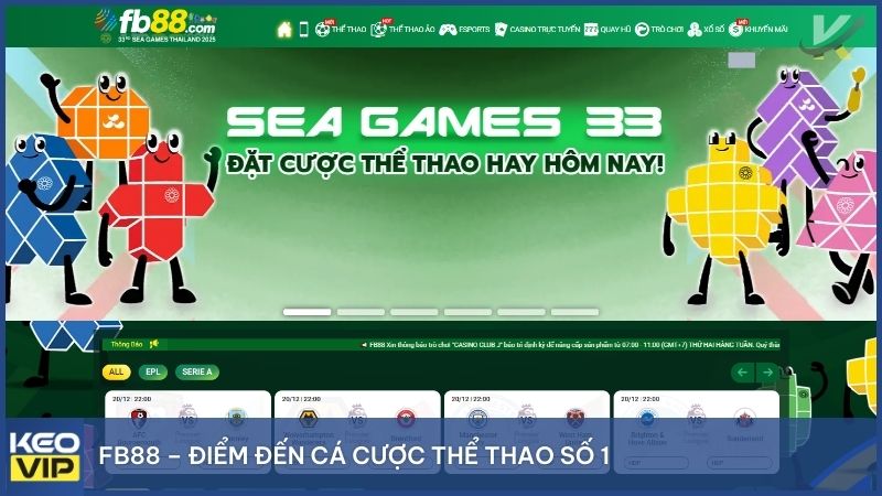 Top Những Nhà Cái Có Tỷ Lệ Ăn Cao Nhất 2025 & Kinh Nghiệm Soi Kèo "Xương Máu" 2 FB88 là nhà cái cá cược thể thao hàng đầu hiện nay