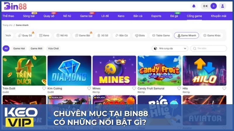 Bin88 - Đẳng Cấp Sân Chơi Hàng Đầu, Thưởng Nóng Khi Trải Nghiệm 2 Bin88 xây dựng hệ thống giải trí đa dạng với nhiều trò chơi hấp dẫn